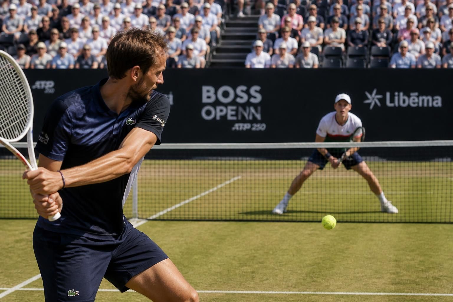 suivez le duel du deuxième tour de l'atp 250 s-hertogenbosch entre daniil medvedev et thijs boogaard ce jeudi 11 juin 2026.