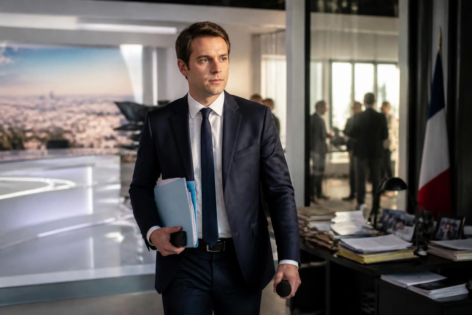 adrien gindre quitte la matinale de bruce toussaint sur tf1 pour couvrir la présidentielle, marquant une nouvelle étape clé dans sa carrière politique.