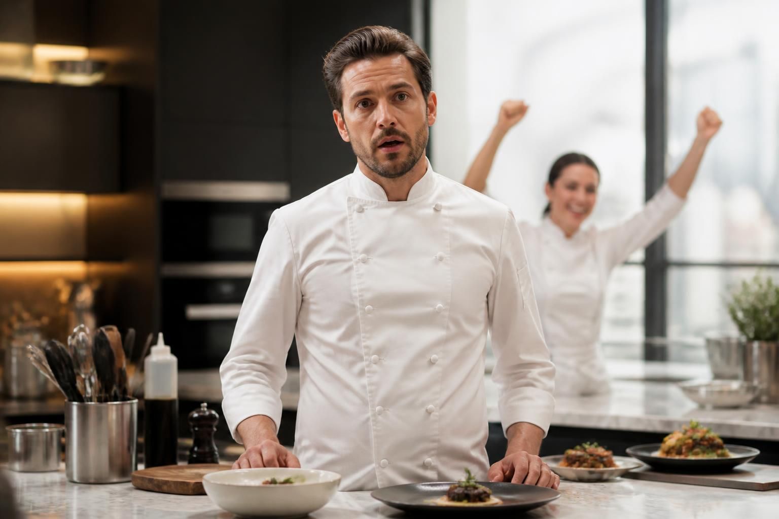 alexy algar-denos revient sur sa défaite inattendue contre viviana pisacane dans top chef 2026, exprimant son étonnement face au score final.