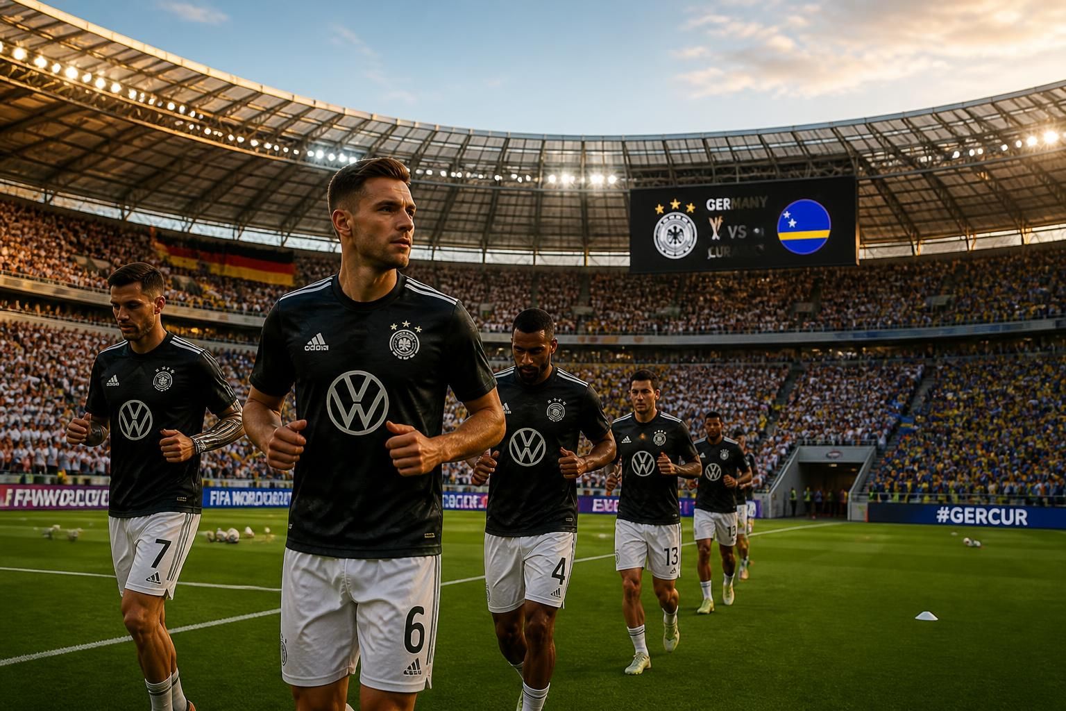 suivez en direct à 19h le premier match de la coupe du monde entre l'allemagne et curaçao. découvrez si les allemands réussiront à briller dès ce début de compétition passionnant.