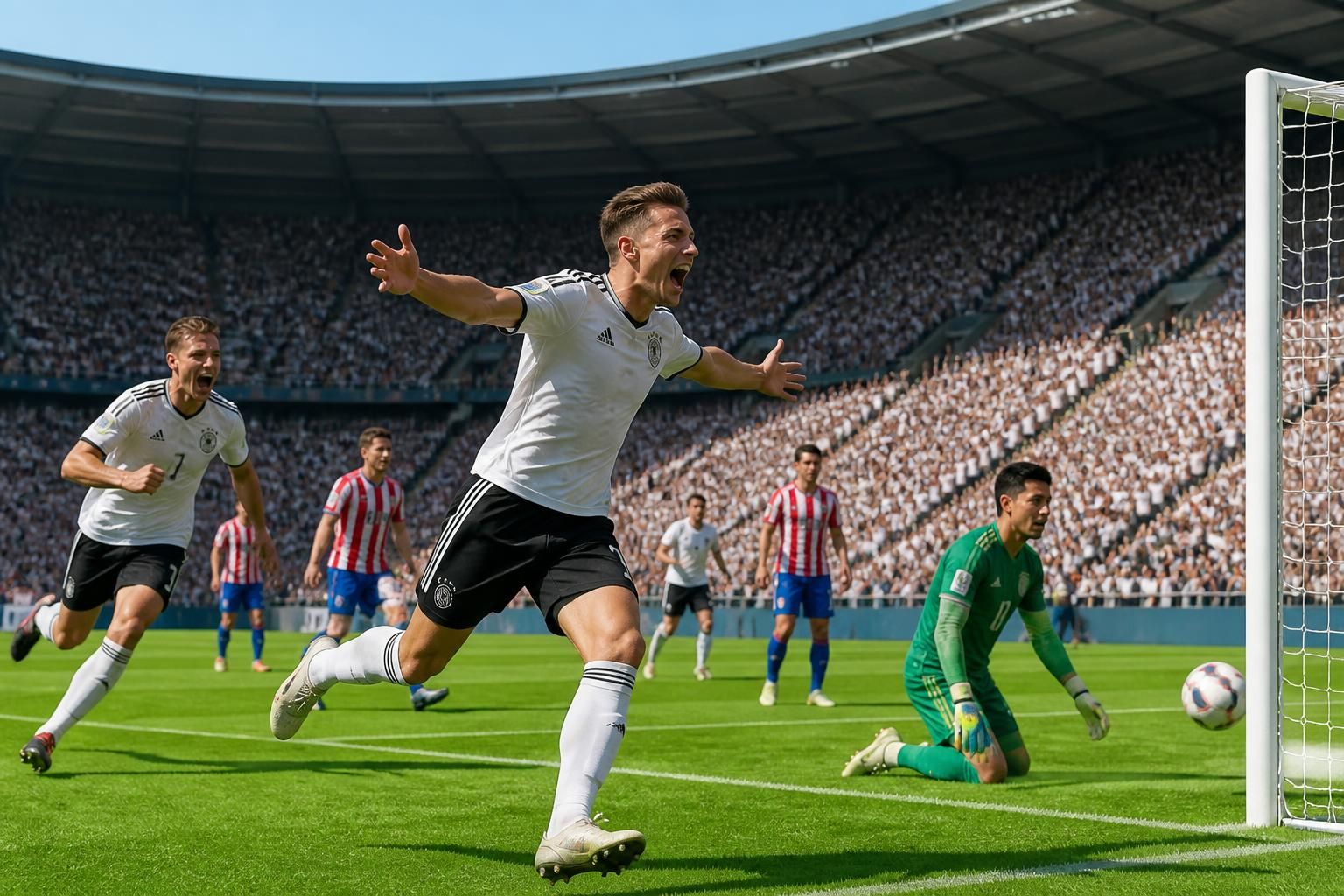 découvrez les prédictions d'opta pour le match allemagne vs paraguay, annonçant une victoire éclatante des allemands.