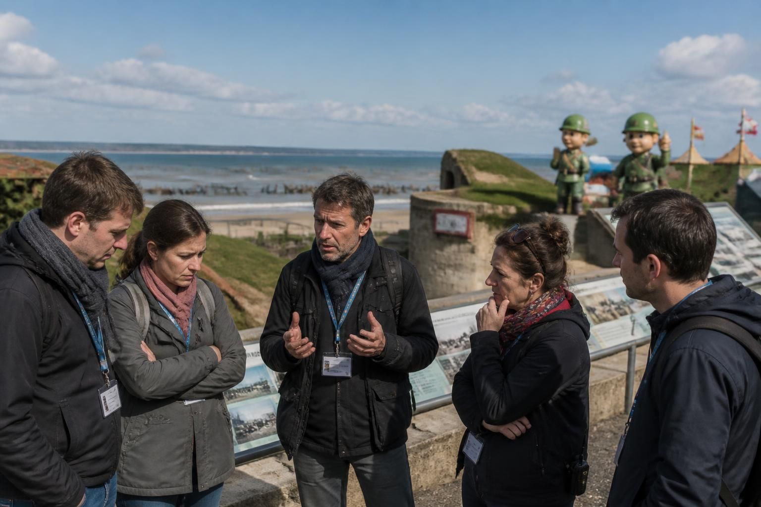à l'occasion de l'anniversaire du débarquement, des guides partagent leur inquiétude concernant la « disneylandisation » du d-day, dénonçant une simplification excessive et une commercialisation qui dénature l'événement historique.