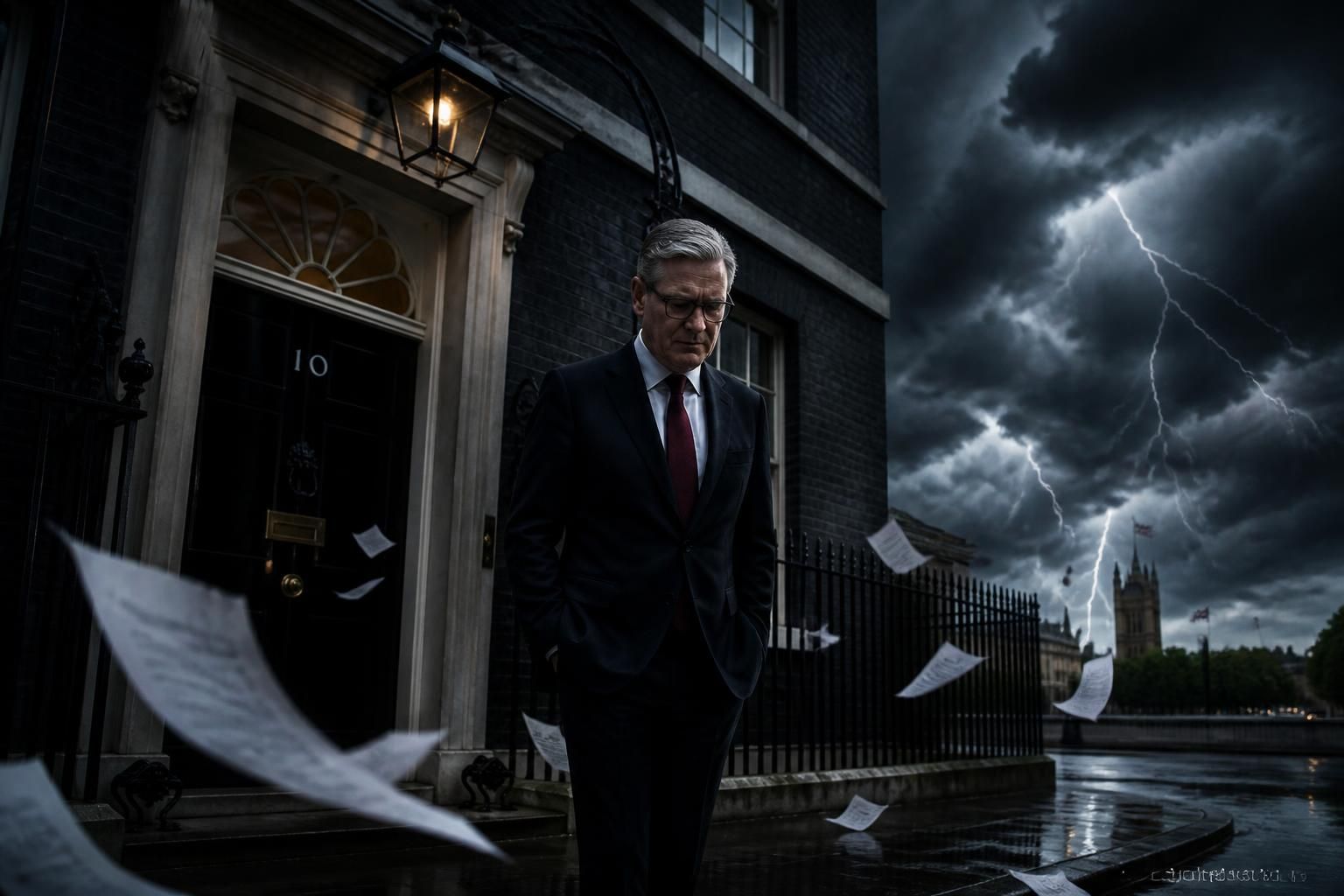 découvrez pourquoi la tempête politique s'intensifie au royaume-uni autour de keith starmer, qui envisagerait de quitter downing street.
