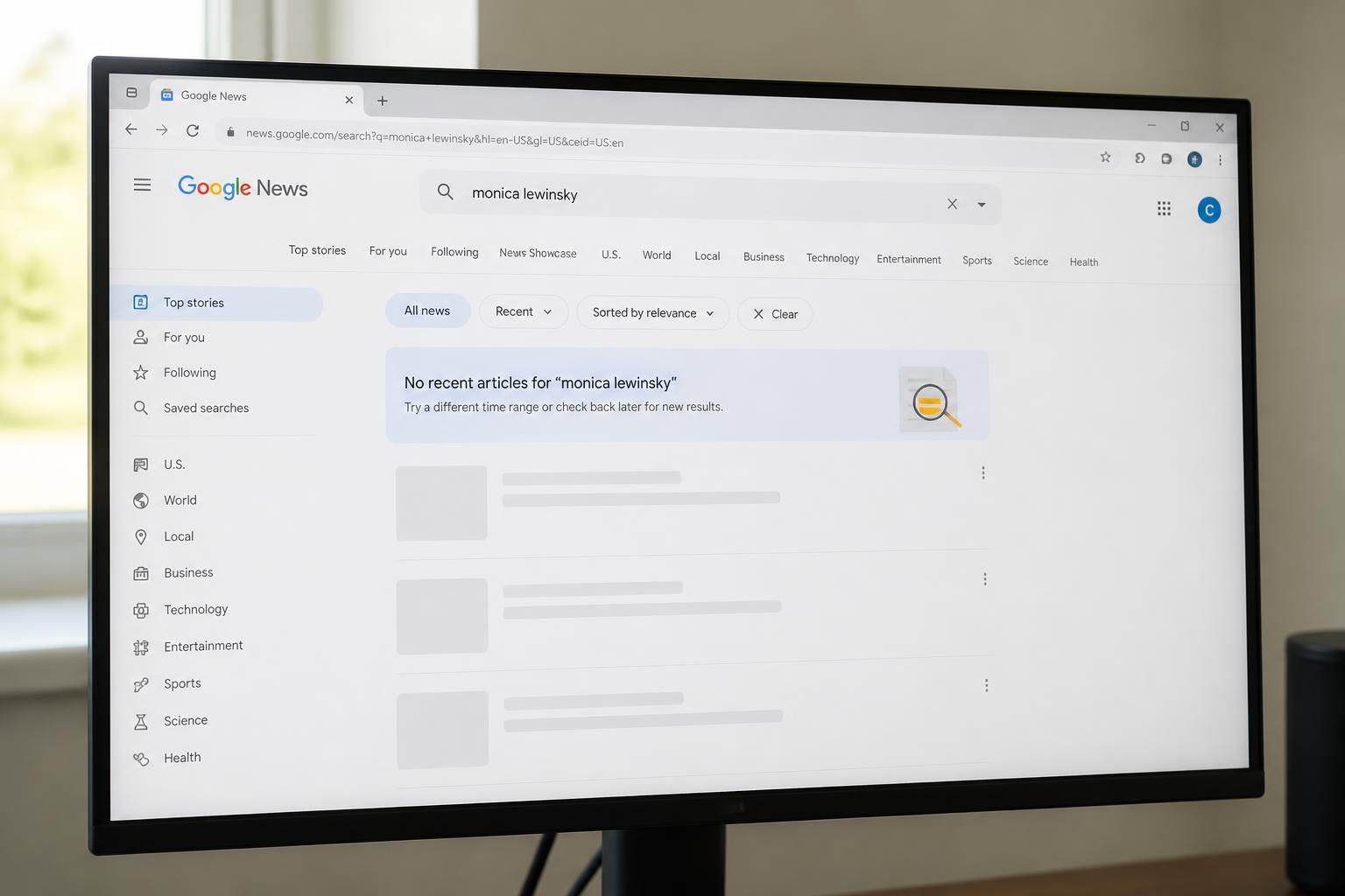 découvrez pourquoi aucun article récent sur monica lewinsky n'a été publié dans les 6000 dernières minutes selon google news. restez informé des dernières actualités.