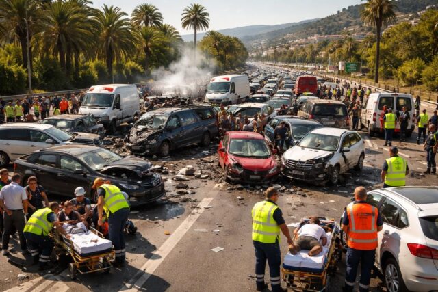 Aux-abords-de-Nice-un-spectaculaire-carambolage-impliquant-une-vingtaine-de-vehicules-fait-plusieurs-blesses-640x427 GD CROSS Strasbourg #4 : Duel Équestre au Haras du Lion avec TNC - Course PMU - Prix M. et M. Lutz sur Equidia
