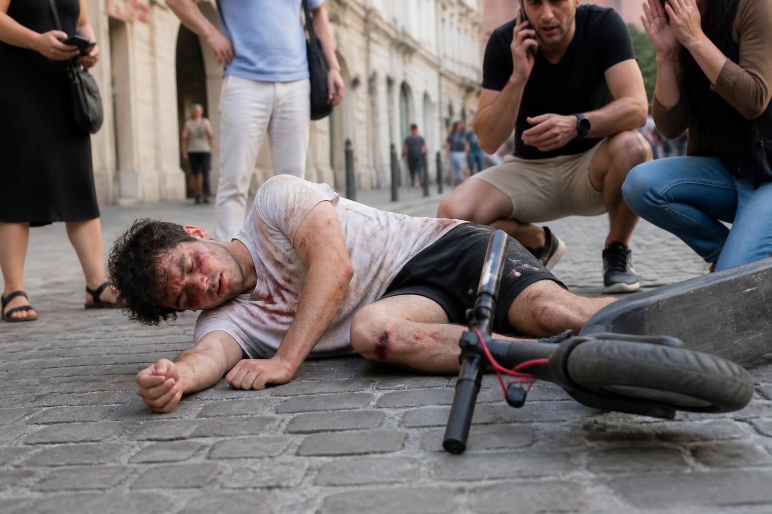 à avignon, un jeune homme de 25 ans a été grièvement blessé après une chute en trottinette. découvrez les détails de cet accident et les conditions de sa prise en charge.