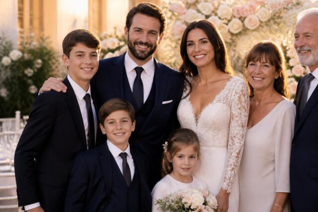 Axel-Huet-En-famille-sest-marie-sa-femme-est-la-star-dune-autre-serie-culte-de-M6--640x427 Éric Antoine offre sa maison à son ex-compagne après leur divorce – Découvrez les coulisses de ce geste surprenant