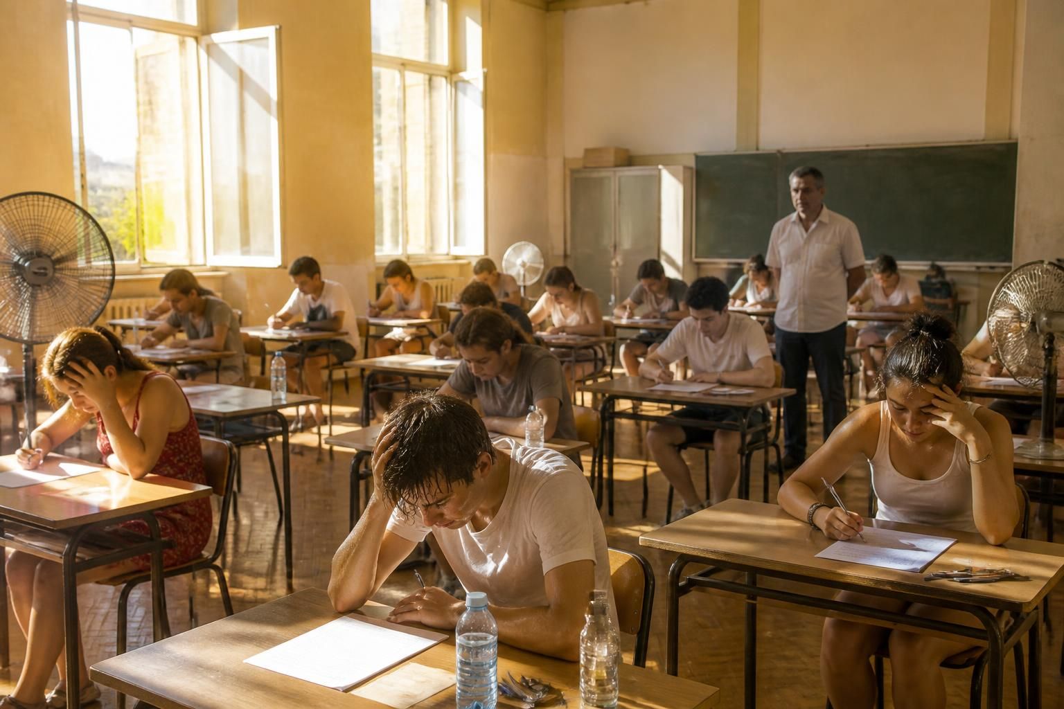 le gouvernement propose de supprimer les épreuves de l'après-midi du bac et du brevet afin de protéger les élèves contre la canicule et garantir des conditions d'examen adaptées.