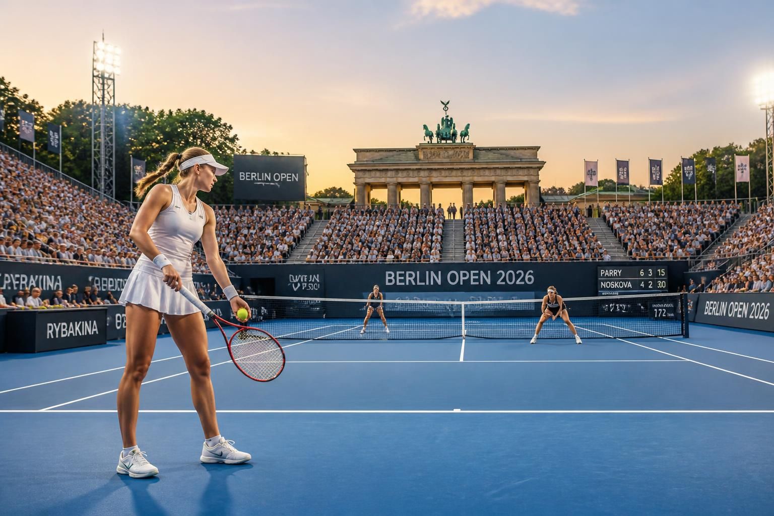 suivez les affrontements clés de berlin 2026 : parry contre noskova et les débuts prometteurs de rybakina ce 18 juin sur univers tennis.