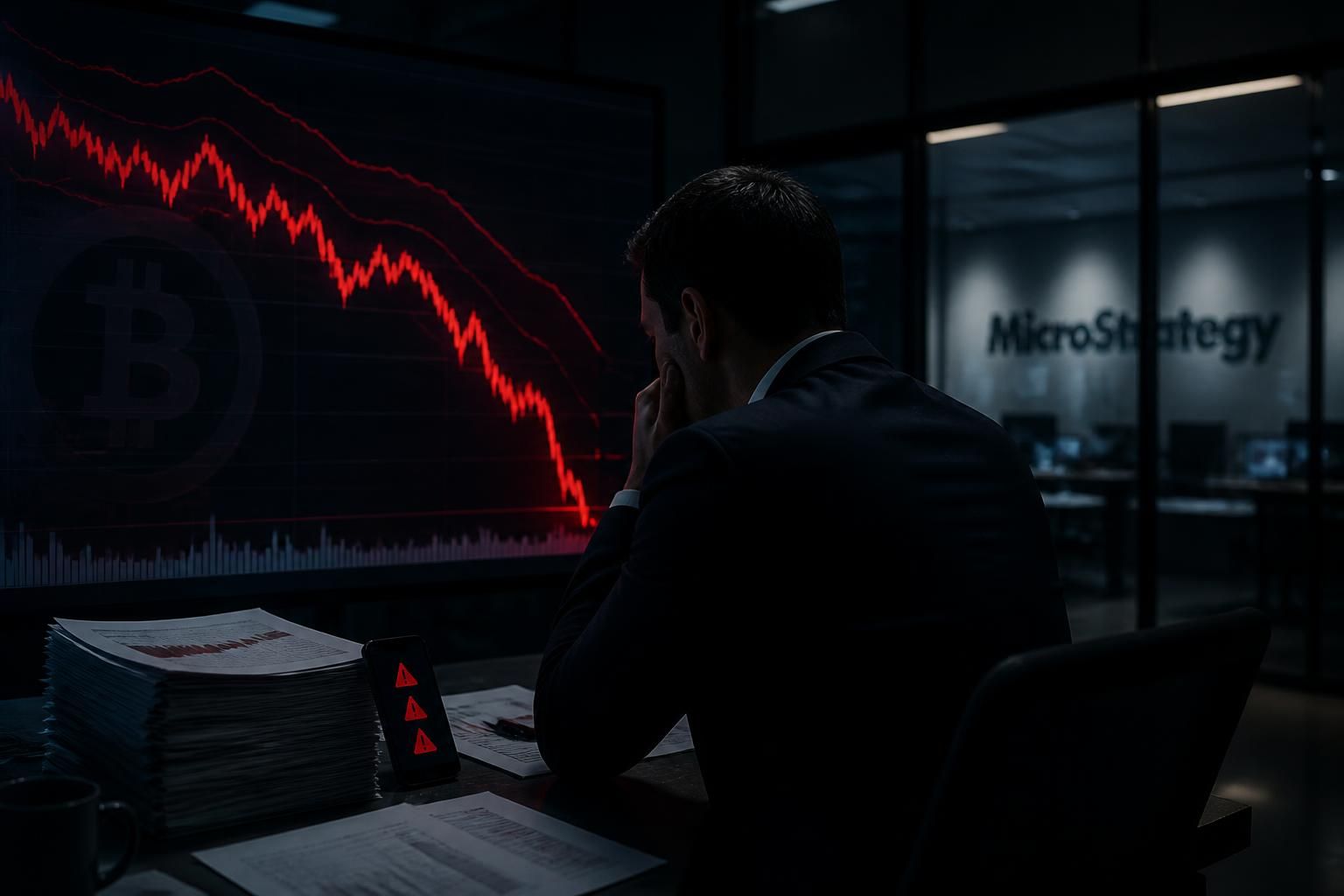 bitcoin chute à 62 600 dollars, amplifié par la vente stratégique de microstrategy, augmentant la pression sur le marché des cryptomonnaies.