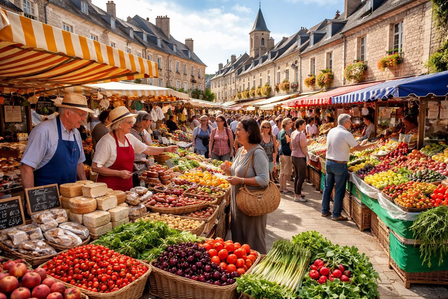 découvrez le marché emblématique de boussac avec tf1+. plongez au cœur des traditions locales, des produits frais et des rencontres authentiques.