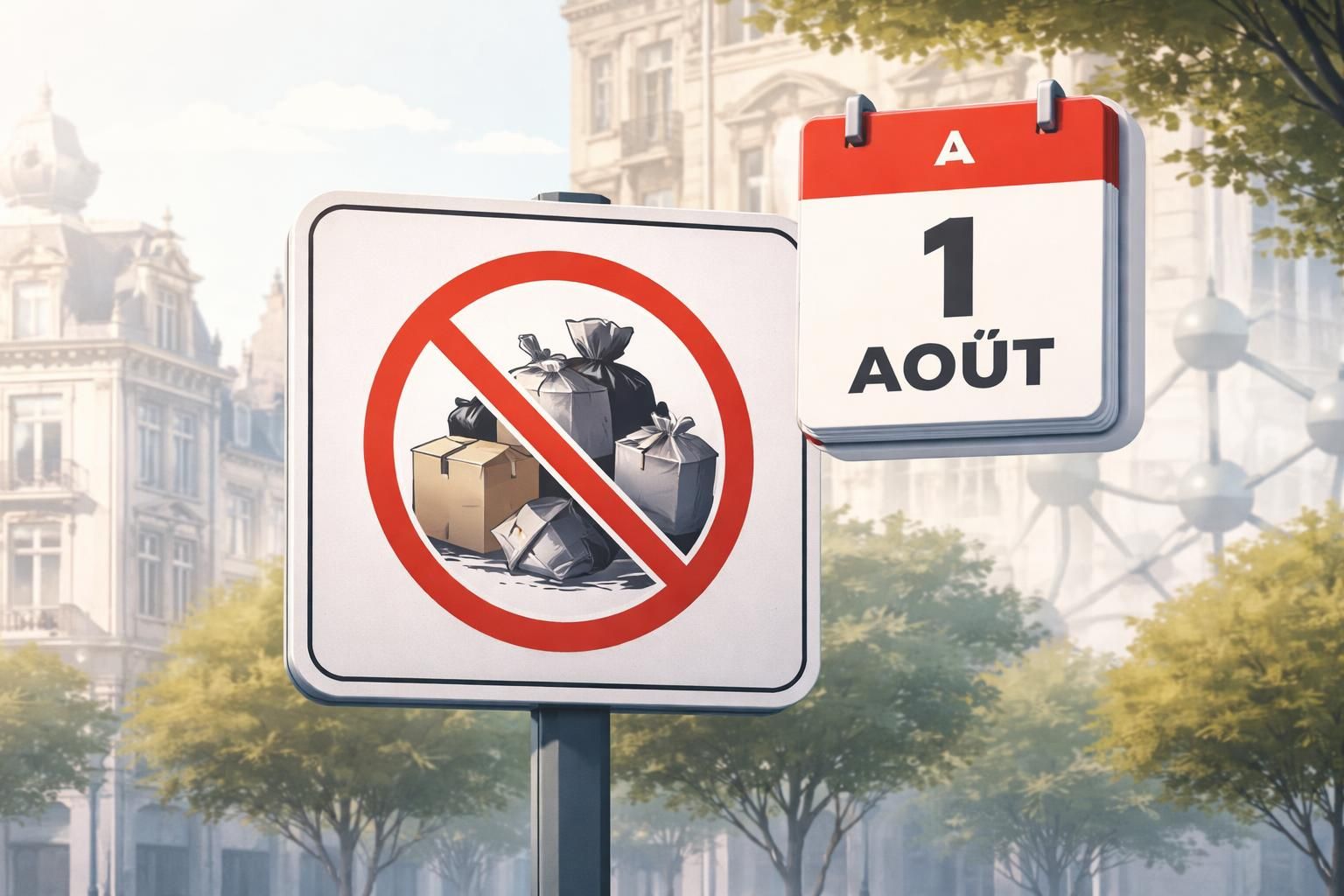 à bruxelles, les amendes pour dépôts sauvages doublent à partir du 1er août pour renforcer la lutte contre les déchets illégaux et préserver la propreté de la ville.