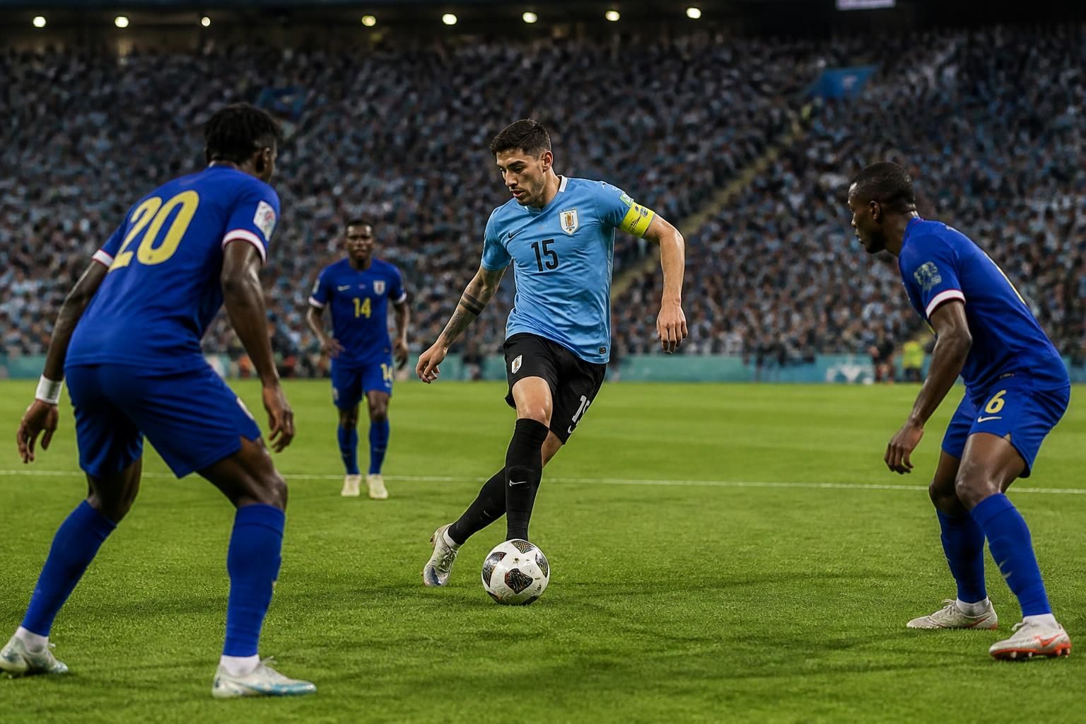 suivez federico valverde, capitaine et titulaire, mener l'équipe d'uruguay dans le match crucial contre le cap-vert lors de la coupe du monde 2026.