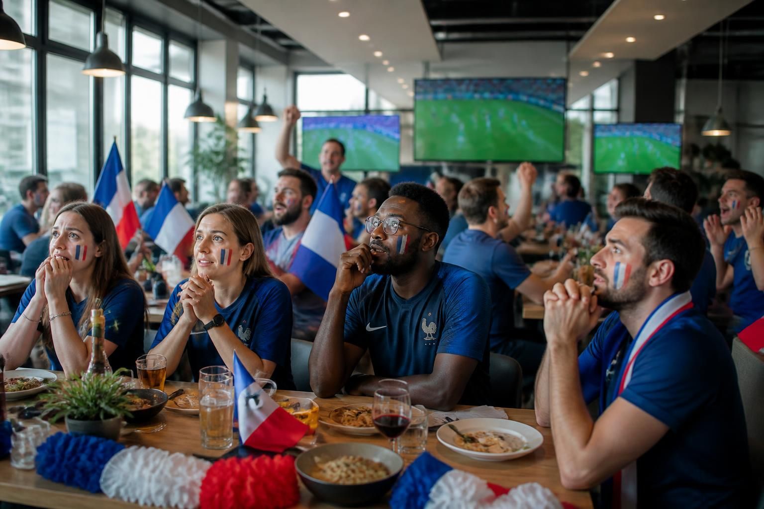 vivez en direct le 16ème de finale de la coupe du monde avec l'équipe de france au restaurant au bureau de cormontreuil. une ambiance conviviale pour ne rien manquer du match sur ici.fr.