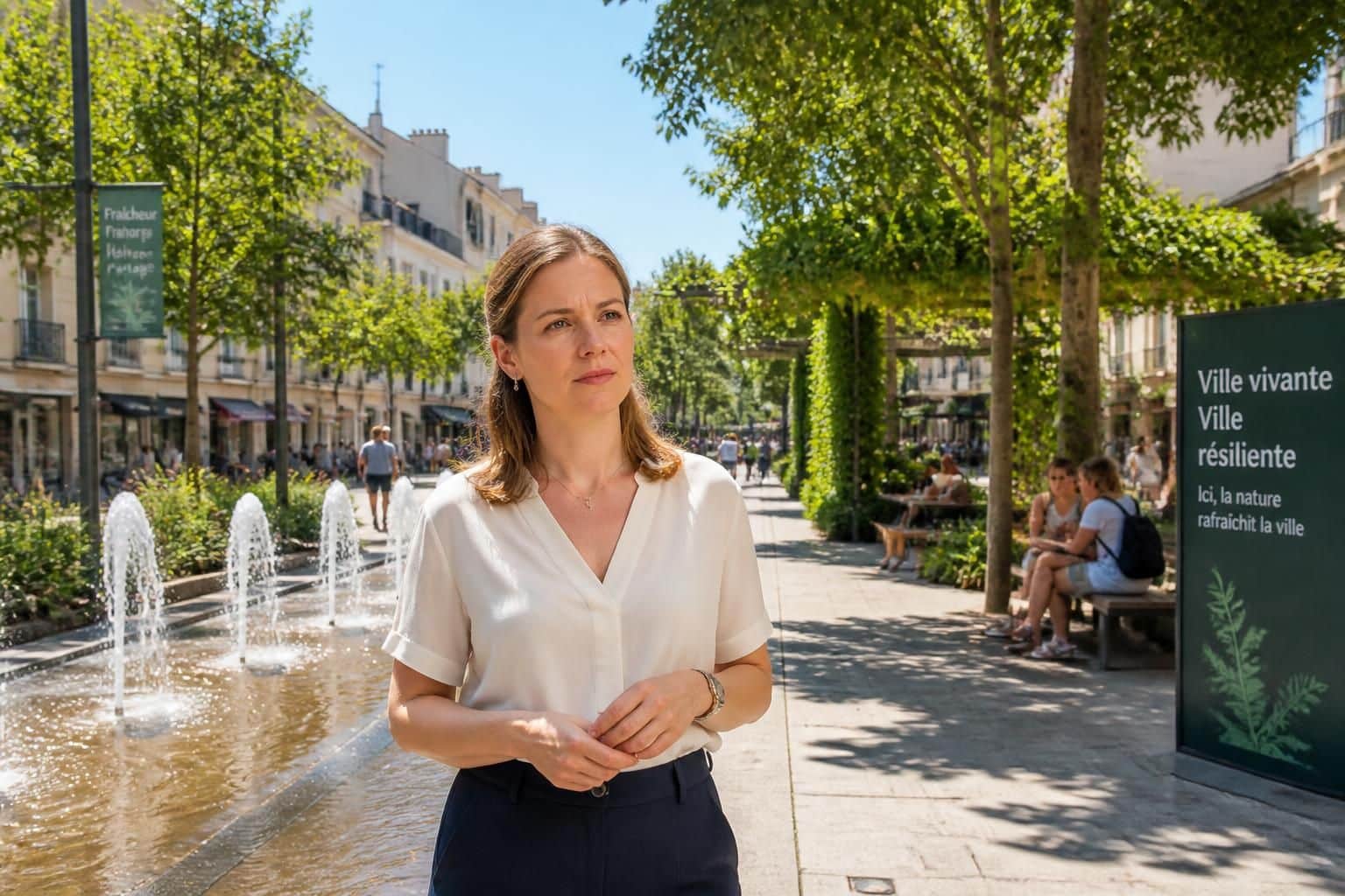 canicule : aurore bergé rappelle que s'adapter au changement climatique ne se résume pas à installer des climatiseurs, mais nécessite des solutions durables et globales.
