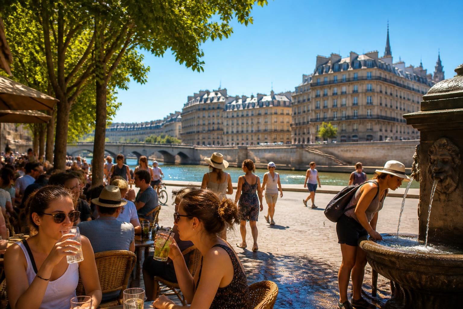 canicule exceptionnelle en france : paris pourrait atteindre un record historique de 38-39°c, avec 26 départements en vigilance orange ce jeudi. préparez-vous aux fortes chaleurs et prenez les mesures de précaution nécessaires.