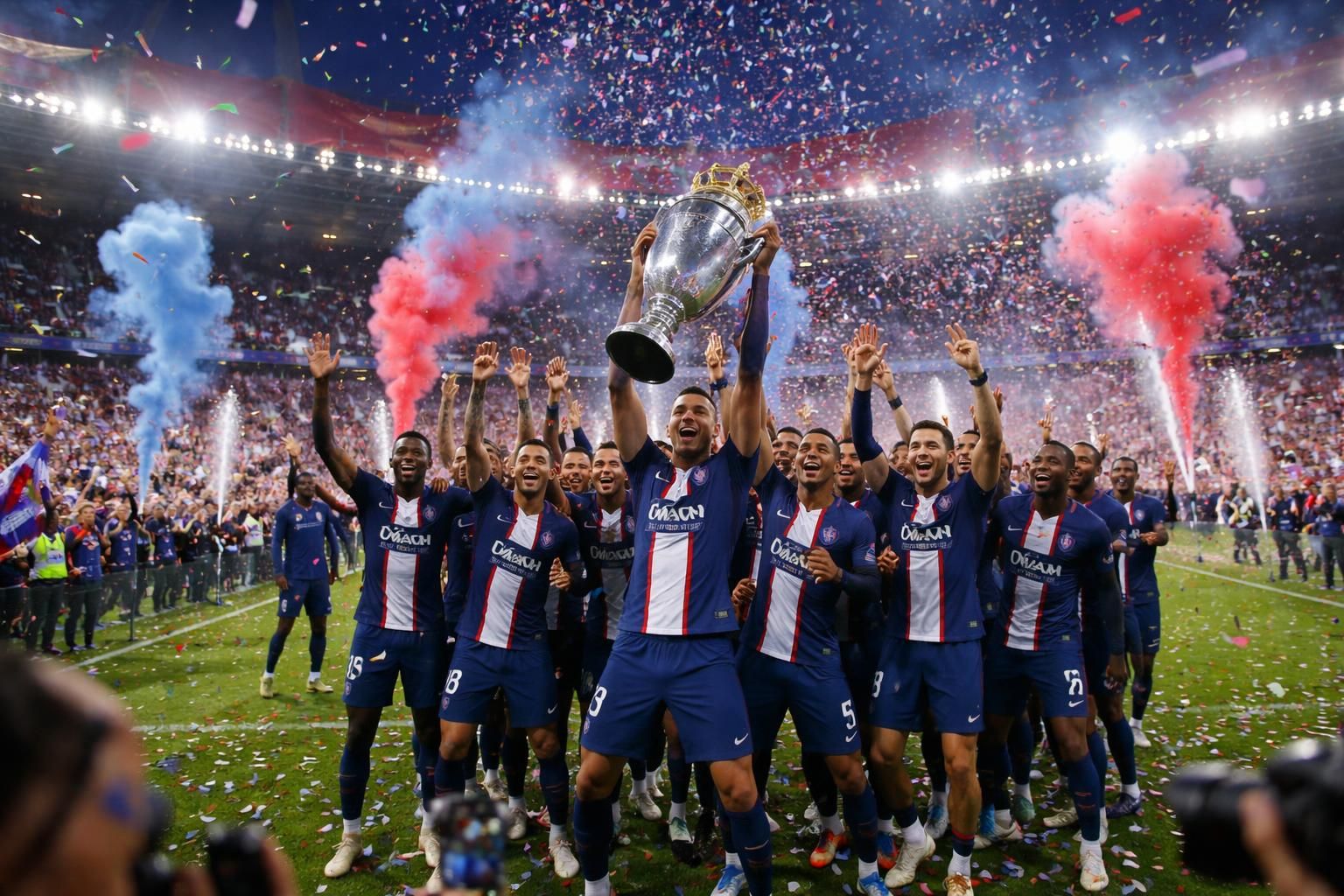revivez la victoire historique du psg au parc des princes le 1er juin 2026, lors d'une célébration triomphale marquant leur sacre de champion.