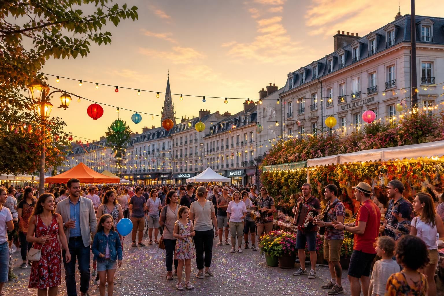 découvrez les célébrations festives animées sur la place centrale de saint-nazaire et plongez dans une ambiance conviviale et joyeuse.