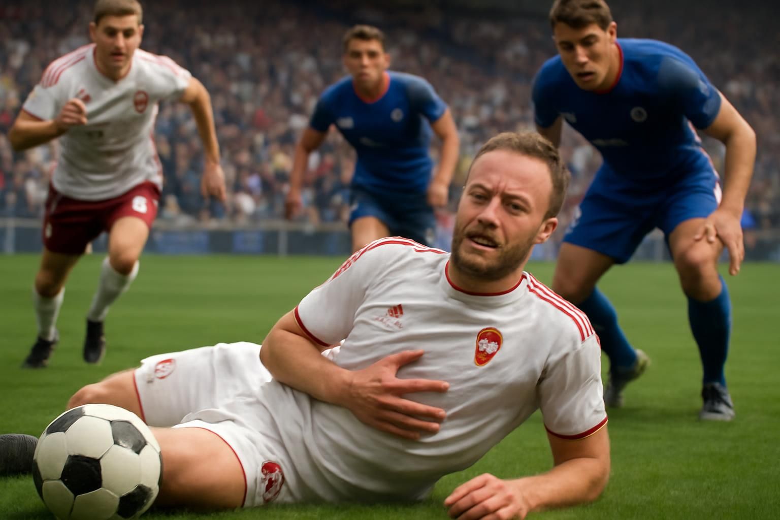 christian eriksen, déjà victime d'un malaise cardiaque en 2021, s'effondre une nouvelle fois lors d'un match, suscitant inquiétude et émotion.