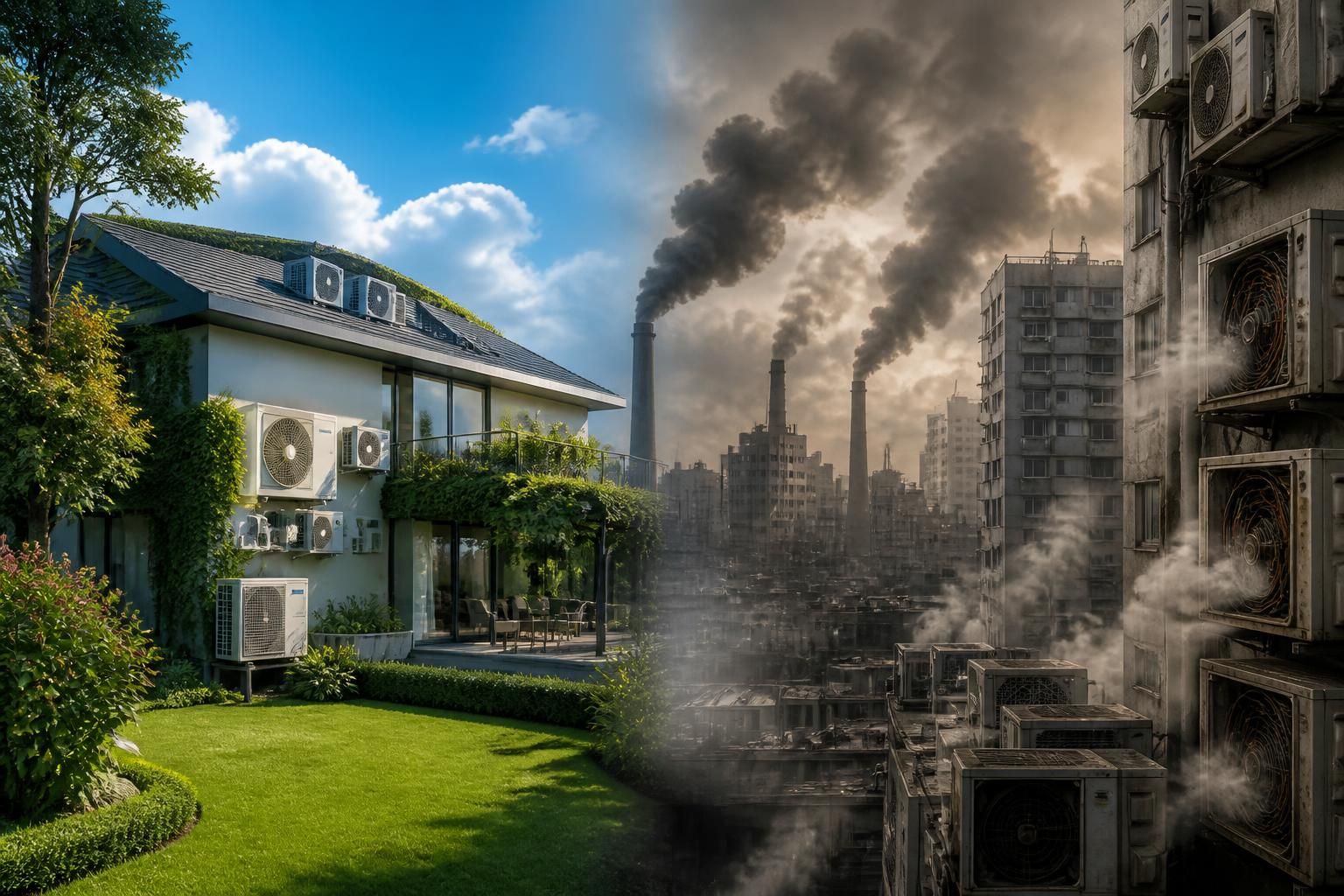 découvrez les impacts de la climatisation sur l'environnement et explorez si elle est une solution temporaire efficace ou une menace écologique à long terme.