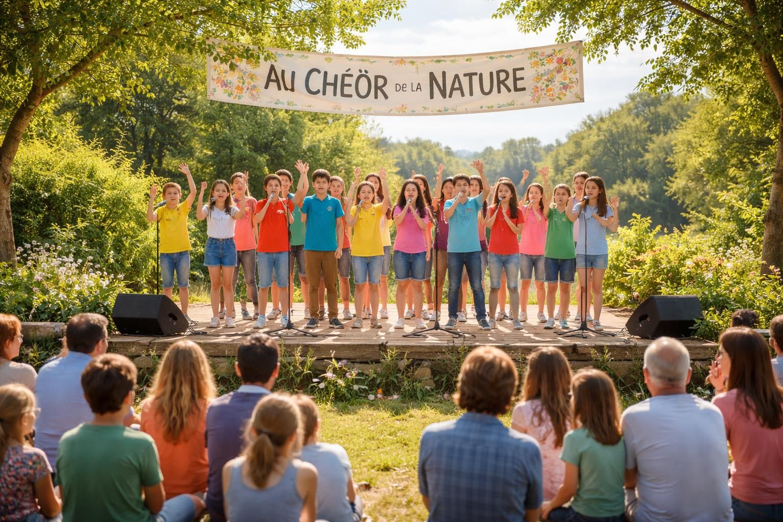 vivez un moment unique à boussac avec les collégiens qui chantent « au chœur de la nature », un concert émouvant mêlant airs populaires et sensibilisation à l'environnement.