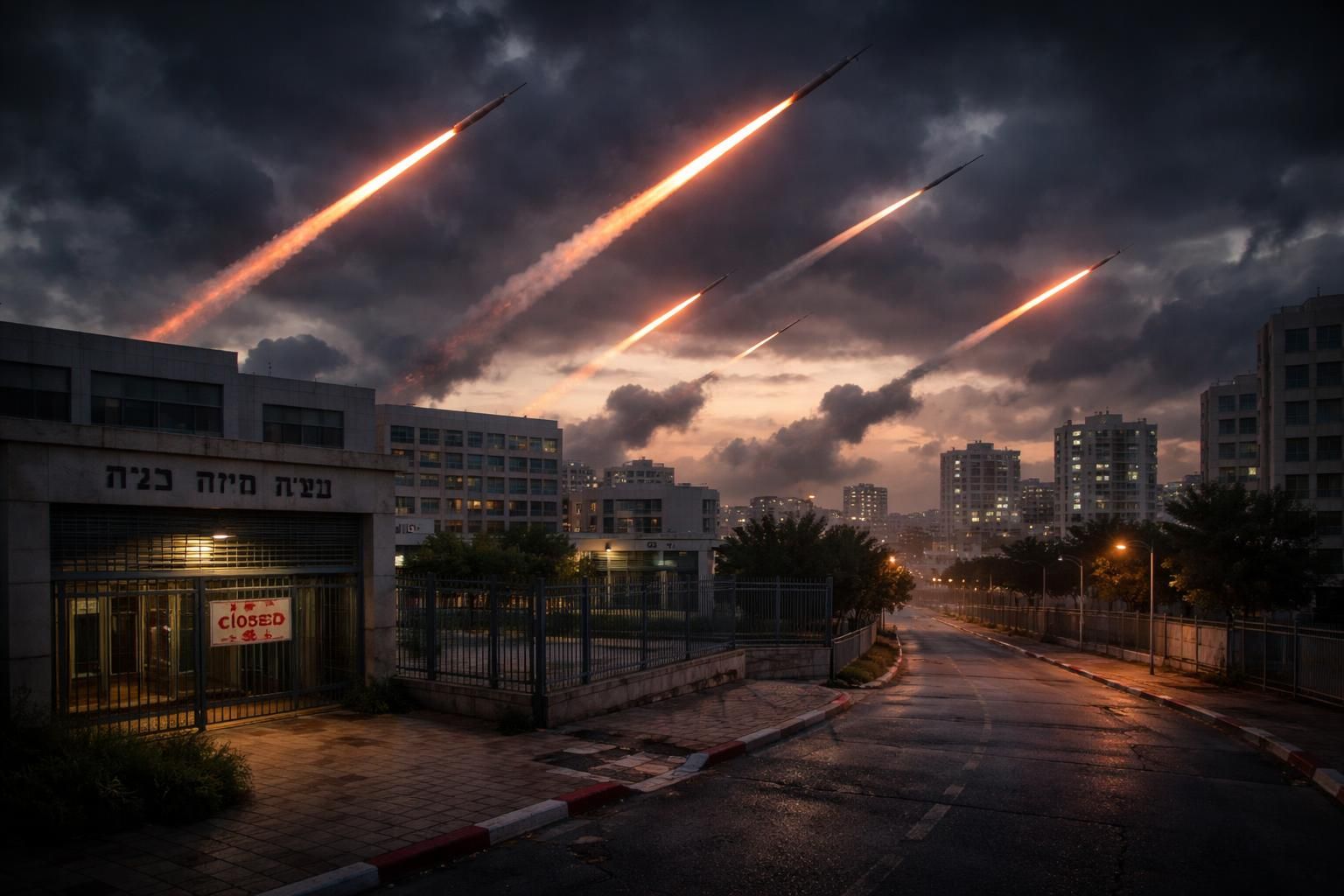 conflit au moyen-orient : israël frappé par des missiles iraniens, entraînant la fermeture générale des écoles lundi sur l'ensemble du territoire.