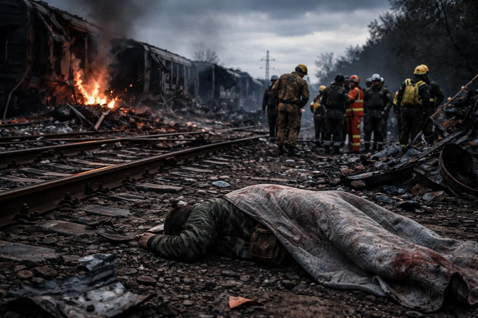 résumé de la nuit sur le conflit en ukraine : un mort lors d'une attaque ferroviaire et un appel renforcé à un dialogue direct pour apaiser les tensions.