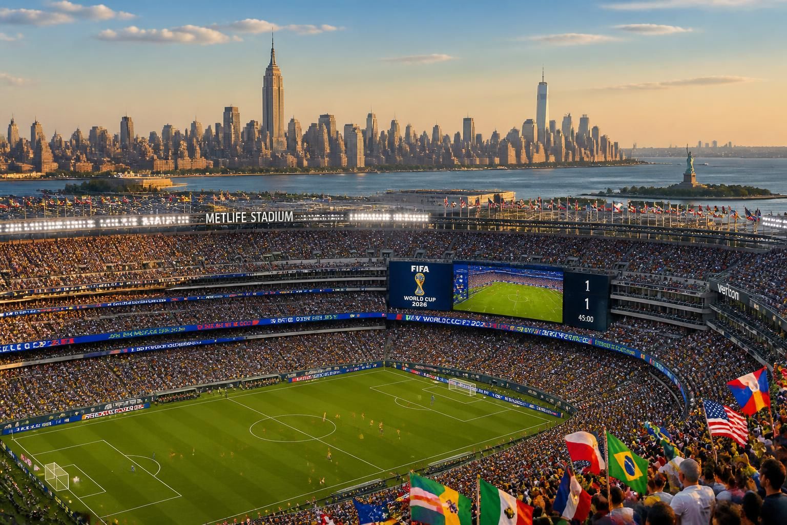 découvrez comment new york–new jersey sera le théâtre de cinq matchs de groupe et accueillera la grande finale de la coupe du monde 2026, un événement sportif exceptionnel à ne pas manquer.