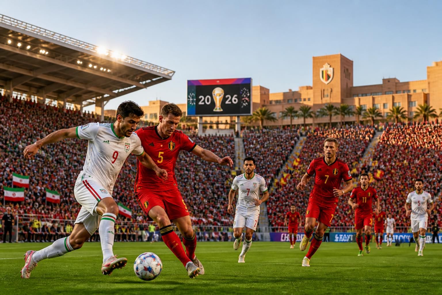 suivez en direct et gratuitement le match de coupe du monde fifa 2026 entre belgique et iran le 21 juin sur universidad de almería. ne manquez aucune action de ce choc incontournable !