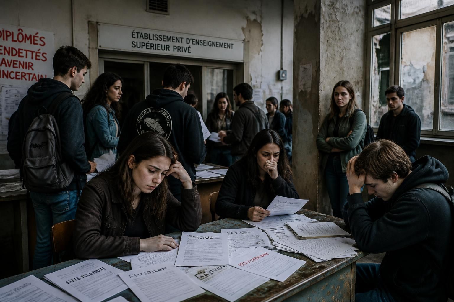 découvrez les défis majeurs de l'enseignement supérieur privé en france, où 400 000 étudiants sont confrontés à la faillite des établissements, à un endettement croissant et à une baisse de la qualité de l'enseignement.