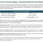 fo annonce un nouveau leader face à la crise du cognac et appelle à l'unité afin de protéger les emplois dans ce secteur stratégique.