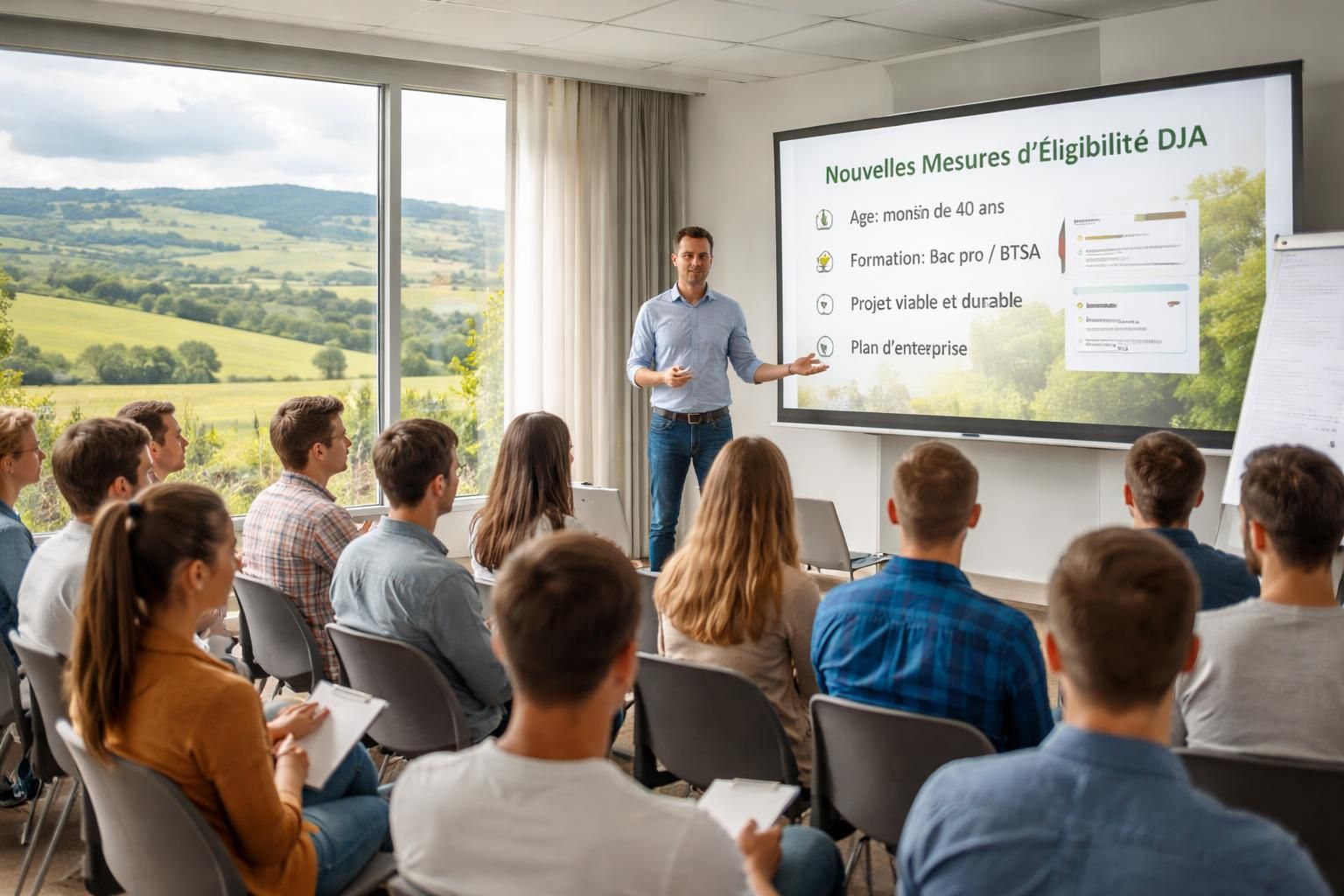 découvrez la nouvelle éligibilité des jeunes déjà installés à la dja, présentée lors d'une réunion d'information en saône-et-loire. toutes les informations essentielles pour bénéficier de ce dispositif.