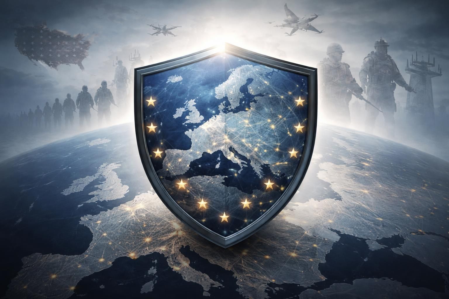 face au retrait imminent des états-unis, l'europe est appelée à renforcer sa souveraineté et à prendre ses responsabilités en matière de défense pour assurer sa sécurité et son autonomie stratégique.
