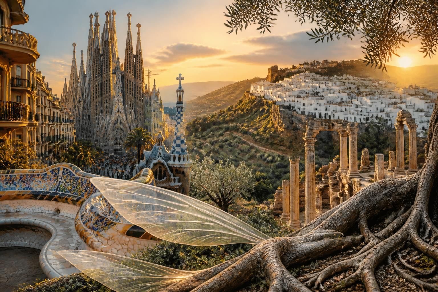 découvrez 'des racines & des ailes en espagne', un voyage captivant de barcelone aux trésors cachés de l’andalousie, explorant l’histoire, la culture et les paysages enchanteurs de cette belle région.