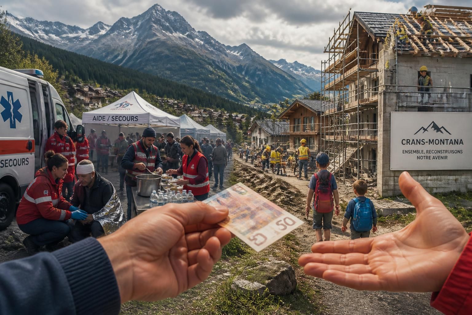 découvrez comment les dons collectés pour les victimes de crans-montana sont utilisés et l'impact réel de votre générosité sur le terrain.