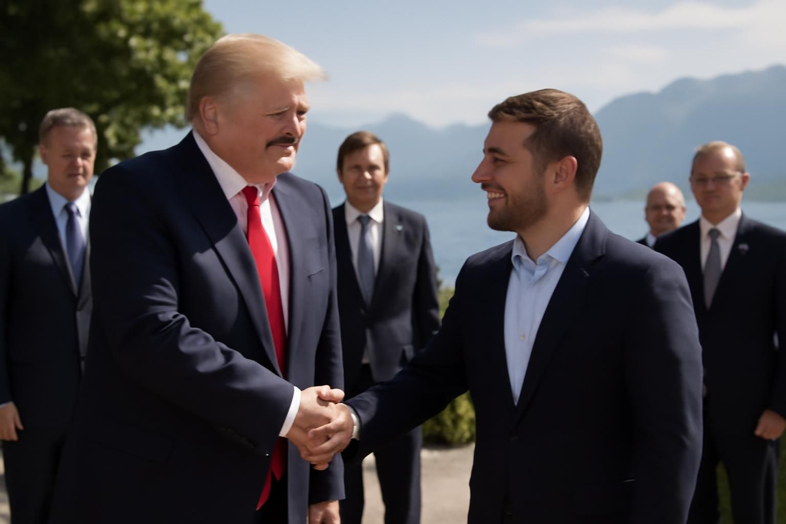 découvrez la rencontre surprenante entre donald trump et volodymyr zelensky lors du sommet du g7 à évian, un moment marquant de la diplomatie internationale.