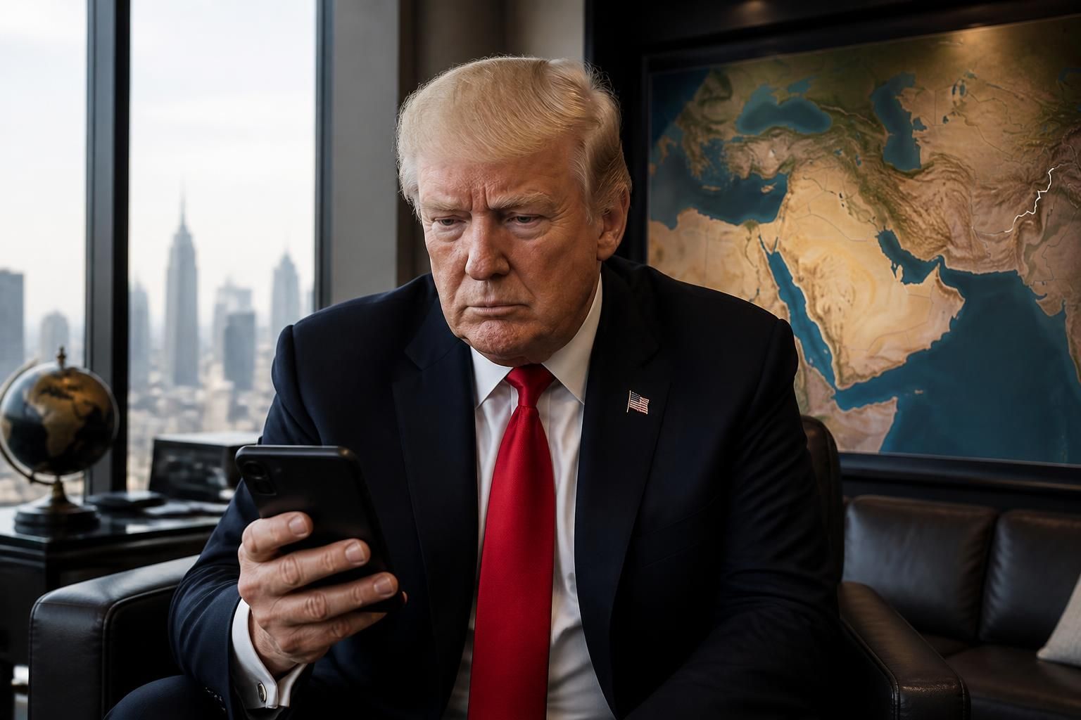 donald trump informé de l'attaque de missiles iranienne contre israël, selon anadolu ajansı, avec les détails des réactions et implications régionales.