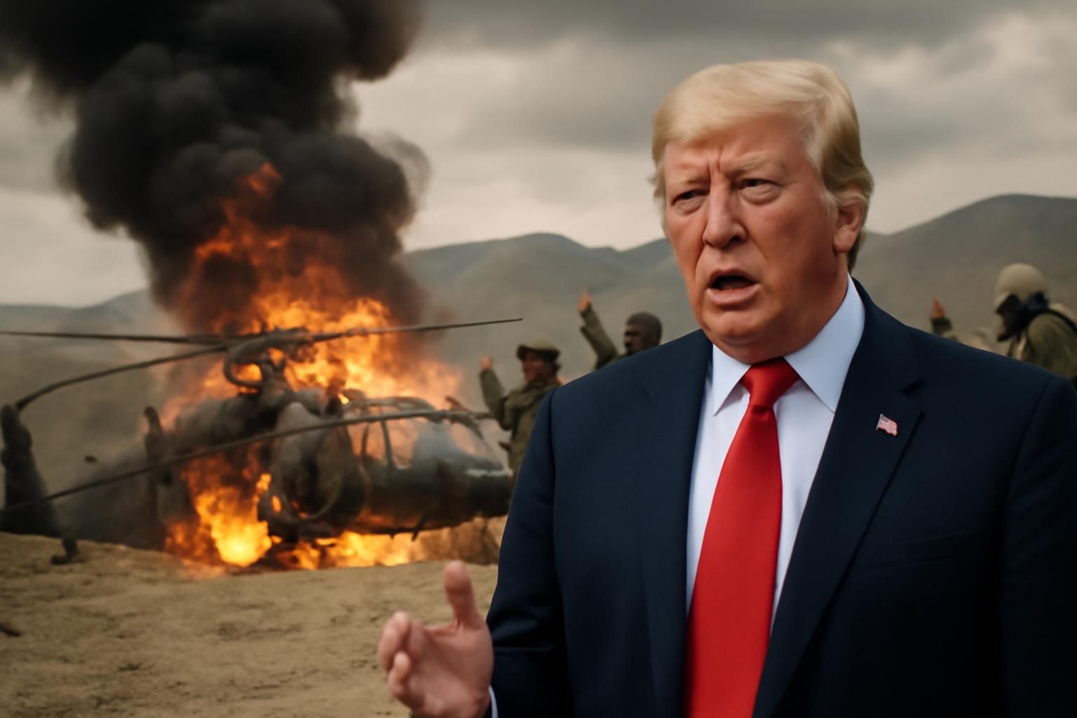 suivez en direct le conflit au moyen-orient : donald trump promet une riposte ferme après la destruction d'un hélicoptère américain par les forces iraniennes.