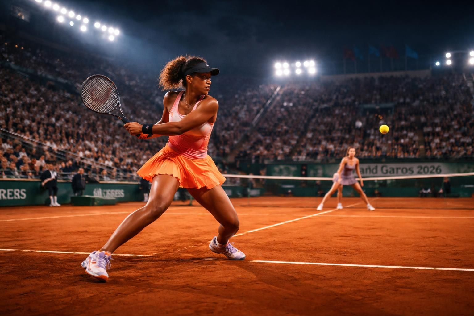 suivez en direct le match prestigieux de roland-garros 2026 entre naomi osaka et aryna sabalenka lors de la night session, pour une soirée de tennis intense et captivante.