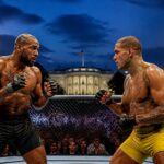 suivez en direct sur rmc sport le combat tant attendu entre gane et pereira à l'ufc maison blanche. ne manquez rien de cet affrontement spectaculaire dès maintenant !