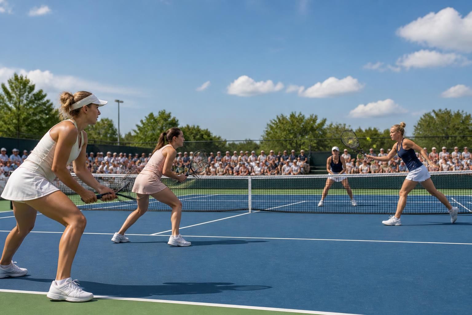 ne manquez pas le duel captivant entre elsa jacquemot et diane parry contre linda nosková et rebecca šramková, à suivre en direct sur eurosport pour des échanges intenses et du tennis de haut niveau.