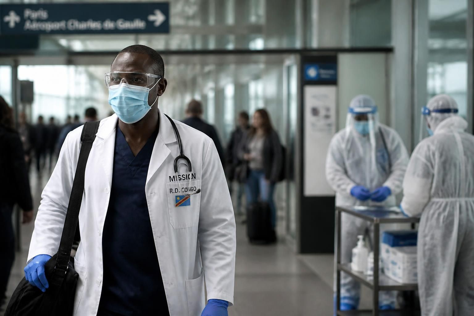 premier cas confirmé d'ebola en france : un médecin de retour de la république démocratique du congo diagnostiqué, déclenchant une épidémie inquiétante.