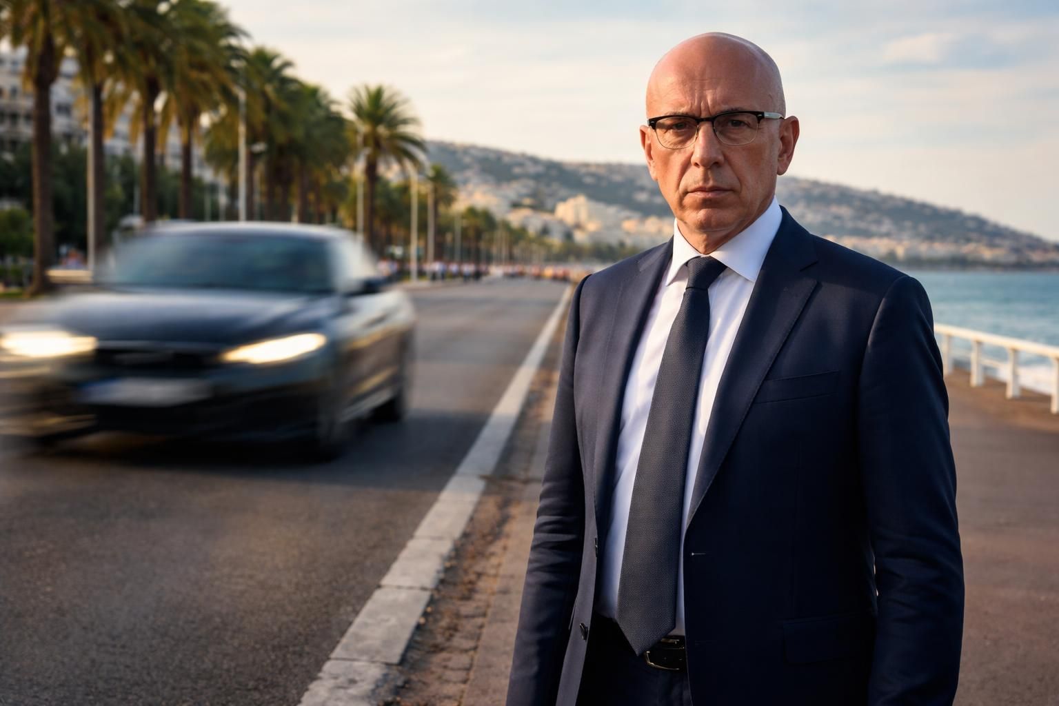 éric ciotti condamne vivement la conduite dangereuse d'un automobiliste filant à 130 km/h sur la promenade des anglais à nice et appelle à des mesures strictes pour punir ce comportement irresponsable.
