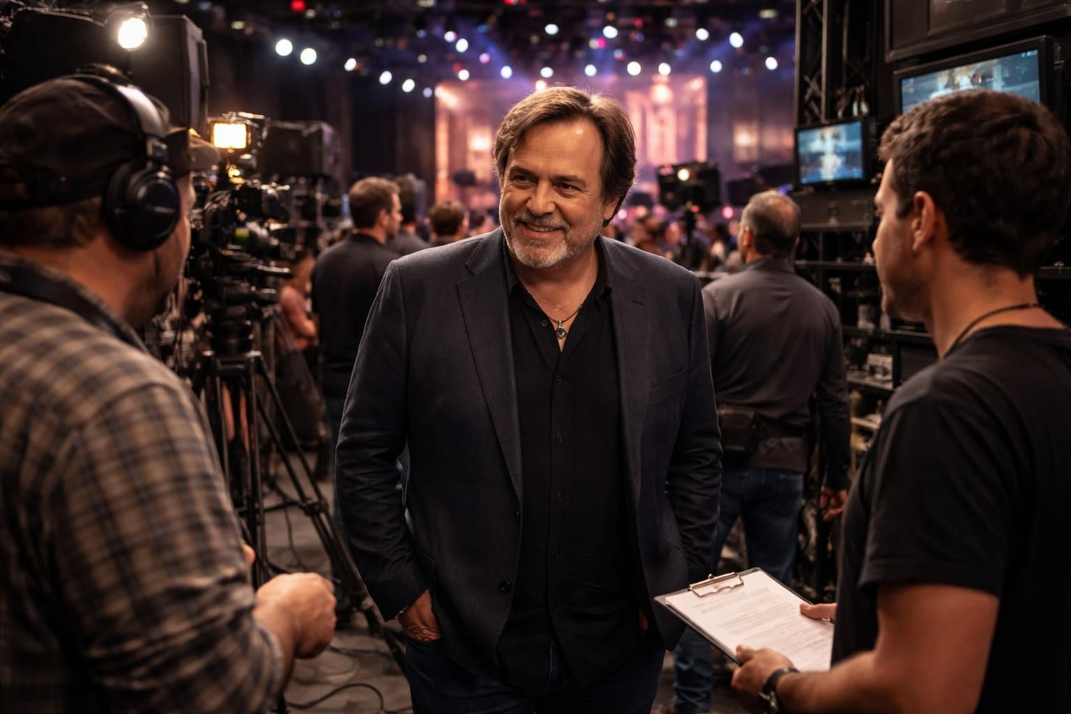 découvrez en exclusivité didier bourdon dans les coulisses de l'enregistrement de la seconde partie de soirée, uniquement sur purepeople.com.