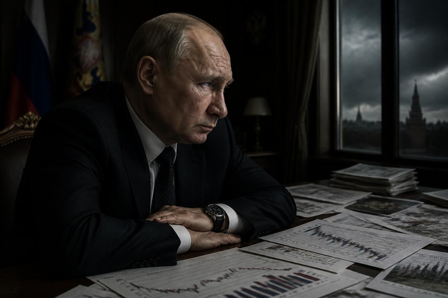 analyse de la crise économique en russie liée à la guerre en ukraine, mettant en lumière la pression croissante exercée sur poutine en cette période critique.