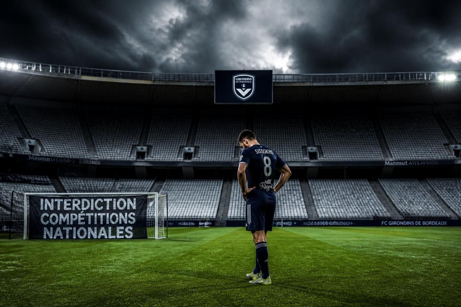 les girondins de bordeaux sont sanctionnés et interdits de participer à toutes les compétitions nationales lors de la prochaine saison, une décision majeure pour le club bordelais.
