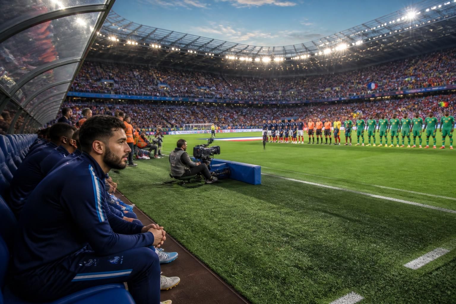 découvrez les compositions officielles du match france vs sénégal avec cherki débutant sur le banc. suivez toutes les dernières informations sur cette rencontre passionnante !