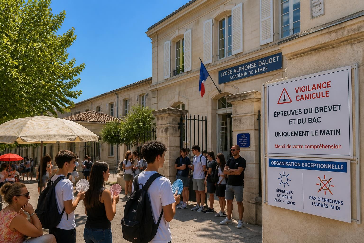 à partir de 2027, en raison des épisodes de canicule en france, les épreuves du brevet et du baccalauréat se dérouleront exclusivement le matin, annonce édouard geffray pour assurer de meilleures conditions aux candidats.
