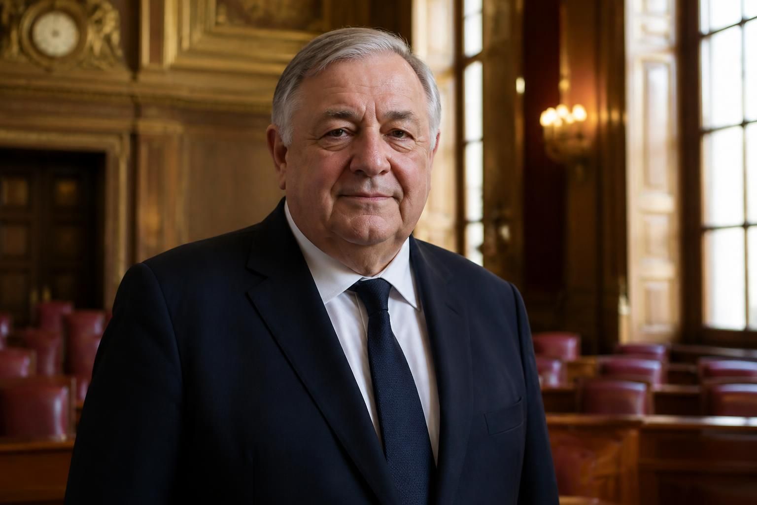 gérard larcher évoque ses ambitions pour la présidence du sénat tout en estimant qu'un bouleversement majeur est peu probable.