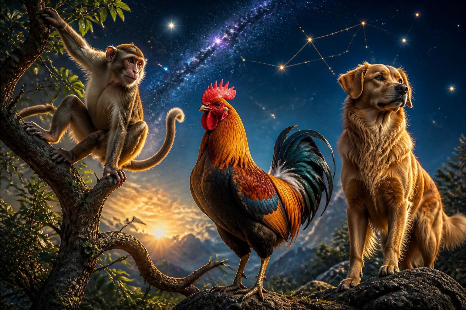 découvrez les prévisions astrologiques du 17 juin 2026 avec des avancées remarquables pour le singe, le coq et le chien. explorez ce que les étoiles réservent aux 12 signes du zodiaque pour cette journée unique.